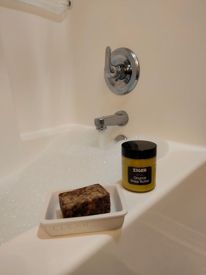 Ziger Naturals' Raw African Black Soap 4 oz. Bar